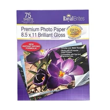 ROYAL BRITES Photo Paper 8.5 x 11 Brilliant Gloss Premium Professional
