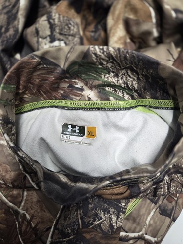 Under Armour ColdGear Compression Scent Control Realtree AP Camo Shirt Mens XL  - Bild 3 von 5