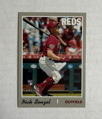 Topps Heritage Nick Senzel RC 2019 variación de acción #507 Reds - Imagen 1 de 2
