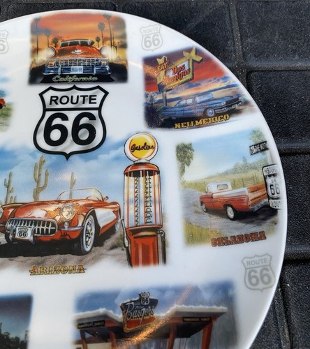 Vintage Route 66 Plate Ceramic 7 Inch State Collectible Souvenir - Picture 4 of 9