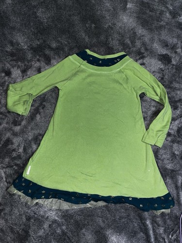 Naartjie Kids Girls Sz 7 Green Long Sleeve Tunic T-Shirt - Picture 9 of 10