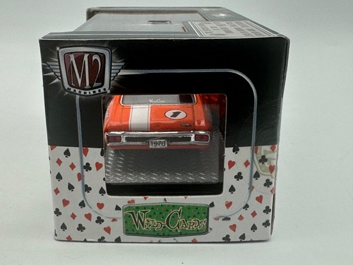 M2 Wild Cards 1970 Chevrolet Chevelle SS, Orange, WC02, 1:64, NIB - Picture 13 of 14