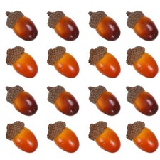 60 Pcs Bowl Fillers for Home Decor Fall Food Decoration Props Artificial Acorn
