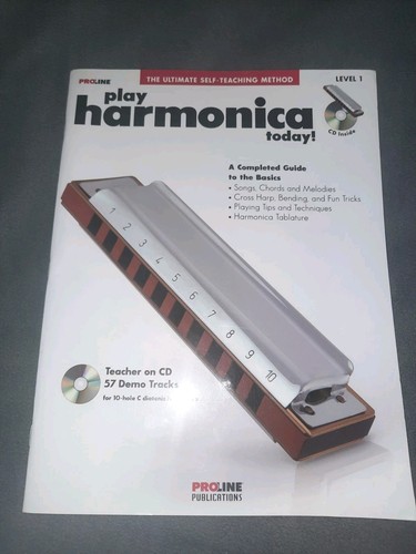 Proline Play Harmonica Today! Method Book with Sealed CD Sheet Music by Proline - Bild 1 von 3