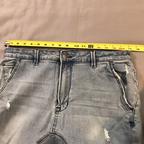 Ziggy Denim ZGY Jeans Herren 34 Blau Droppit Low Crotch Slim Carrot Taper Ripstop - Bild 6 von 12