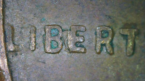 1957-D Lincoln Wheat Cent, BIE Die Chip (A379) - Picture 1 of 3