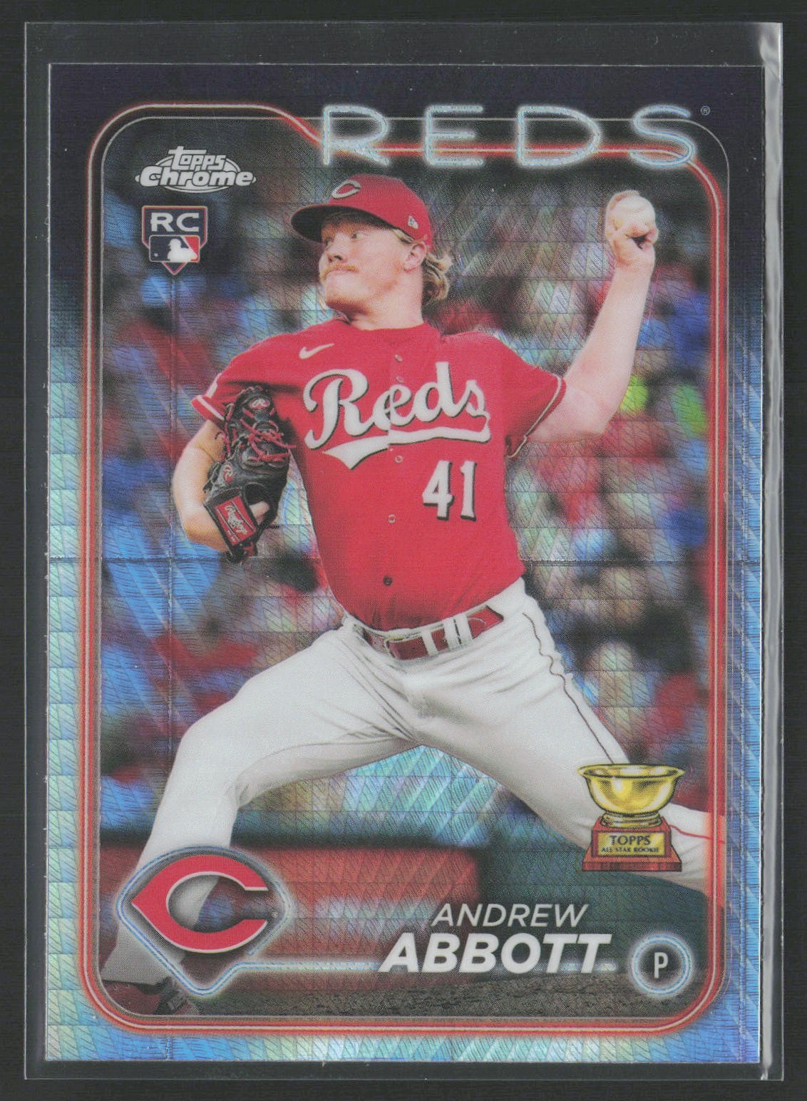 2024 Topps Chrome #154 Andrew Abbott Prism Refractors