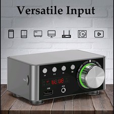 ⁺HIFI BT5.0 Digital Amplifier Mini Stereo Audio Amp 100W Dual Channel Sound