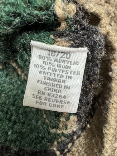 VTG Dress Barn Sweater Sz 18 20 Patchwork Crochet Grandma Fall Autumn Zip Wool - Picture 12 of 15