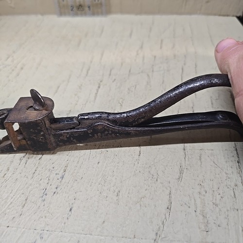 Vintage Markenlos Säge Set Zange Handwerkzeug Verstellbarer Anschlag Antik 7 Zoll Stahl - Bild 9 von 10
