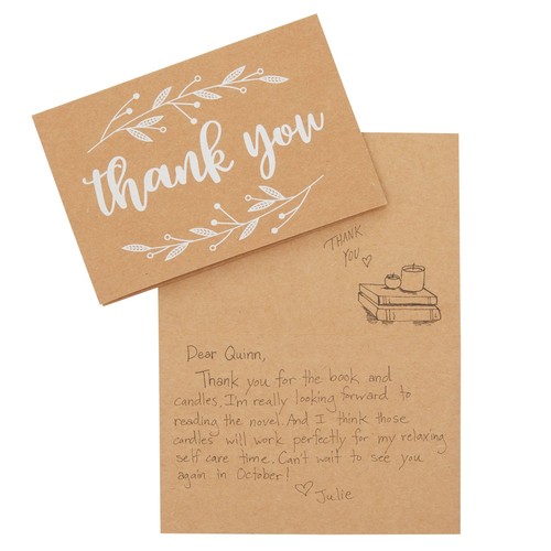 48x Thank You Cards Notes Bulk With Envelopes Set for Wedding Baby Shower 4x6" - Picture 6 of 7