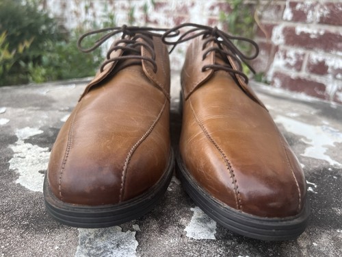 Clarks Whiddon Pace Oxford Dress Shoes Mens Sz 11M Dark Tan Lace Up Derby New - Picture 2 of 15