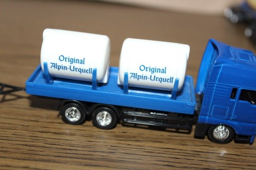 Original Alpin-Urquell MAN Hängerzug blau, Werbemodell 1/87 H0 - Bild 4 von 10