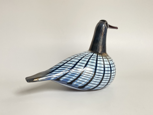 Oiva Toikka Pequeño Loon diseño de pájaro de vidrio Nuutajärvi Iittala Finlandia - Imagen 8 de 10