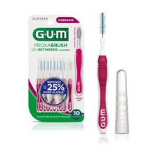 GUM Proxabrush Go-Betweens - Moderate - Interdental Brushes - Soft Bristled D...
