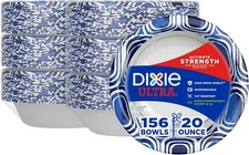 Dixie Ultra, Large Paper Bowls, 20 Oz, 26 Count 26 Pack of 6 , White