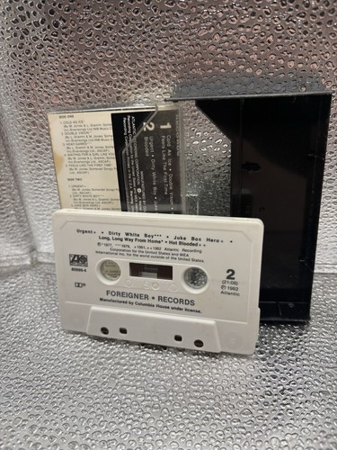 Foreigner Records Cassette Tape With Case 1975 Atlantic - Picture 5 of 5