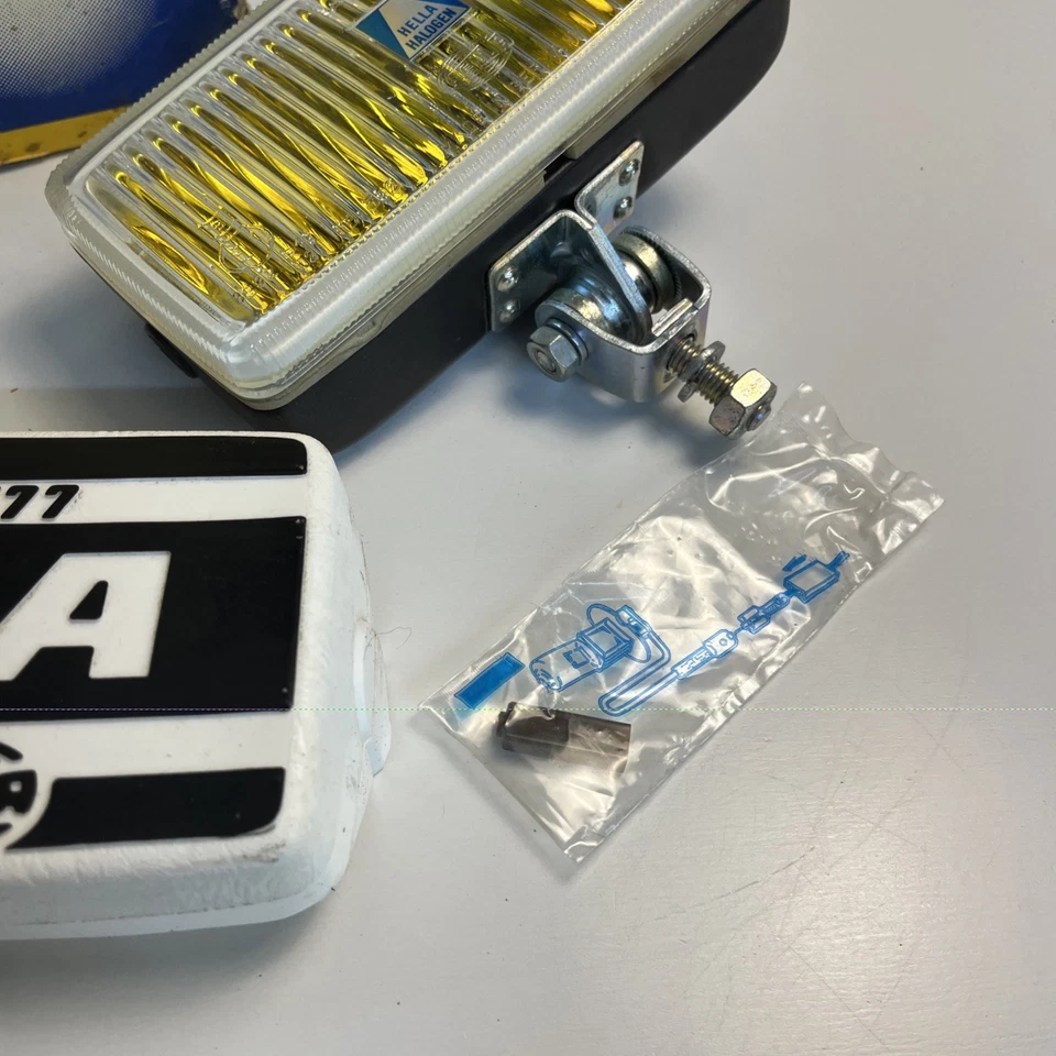 Hella 177 Fog Lamp With Cover New Old Stock VW BMW Mercedes Made in Germany - Image 4 of 4