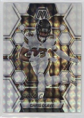 2023 Panini Mosaic White Mosaic Prizm 11/25 Chris Olave #170 0a98
