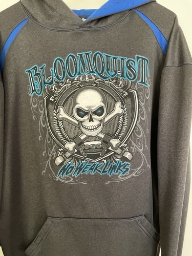 Scott Bloomquist Racing Hoodie XL Badger Sport Dominator Skull Dirt Late Model - Picture 1 of 9