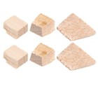 2 Sets Instrument Bow Part Professional Replacement Wedges Plugs for Violin