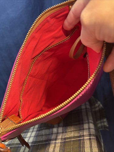 Dooney & Bourke Pebble Grain Hand Bag - Bubble Gum      P1 - Picture 17 of 18