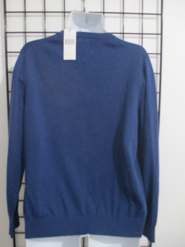 "NEU" TOMMY HILFIGER / 49,95 $ 🔥 LARGE = BLAU / BAUMWOLLE / V-AUSSCHNITT PULLOVER - Bild 6 von 8