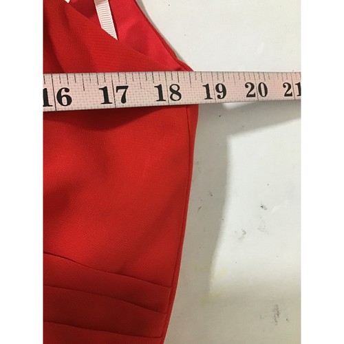 BRIDESMAID 14 1x Plus Red VNeck Faux Wrap Wedding Guest Maxi Dress NWT B146 - Bild 7 von 9