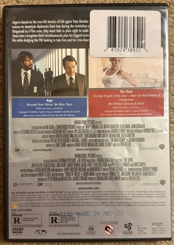 Argo / The Town DVD Double Feature - Ben Affleck - Crime Drama Thriller - Imagen 2 de 6