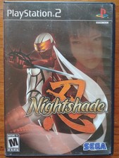 Nightshade (Playstation 2, 2004) NO DISC - CASE AND MANUAL ONLY