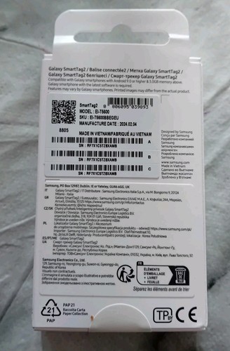 Tracker Samsung Galaxy Smart Tag 2 SmartTag2 noir neuf - Photo 2 sur 2