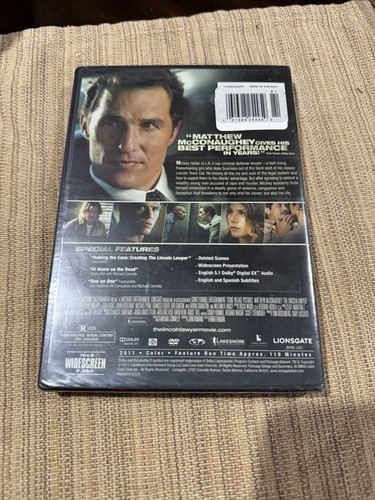 The Lincoln Lawyer DVD (2011) New Sealed - Picture 2 of 2