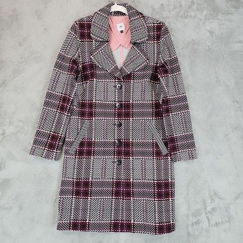 CAbi Trenchcoat Damen Größe M mehrfarbig kariert Ponte Stretch ungefüttert Kragen - Bild 1 von 9