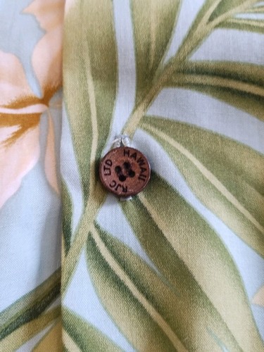 Kalaheo Hawaiian Shirt Blue floral palm tree Tropical Beach Mens M NWT - Picture 7 of 10