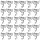  50 Pcs Metal Shelf Clips Cabinet Support Book Shelving Safety Bracket