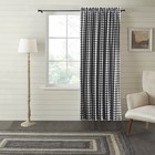 Farmhouse 84"x50" Panel Black Rod Pocket Annie Check Window Curtains VHC Brands