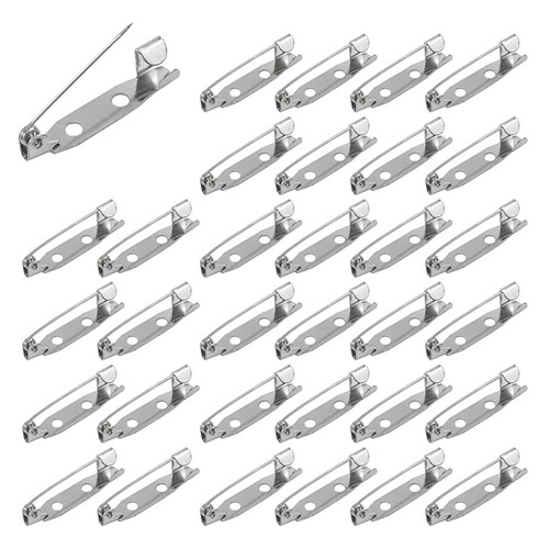 200 Pcs Brooch Pins,Secure Brooch Pin,Secure Back Clasp with Back Bar9873 - Picture 1 of 6