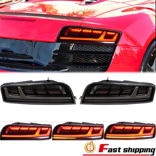 Rear LED Clear Lens Tail Lights VANTA DESIGN Left+Right For Audi R8 2008-2016 - Picture 1 of 9