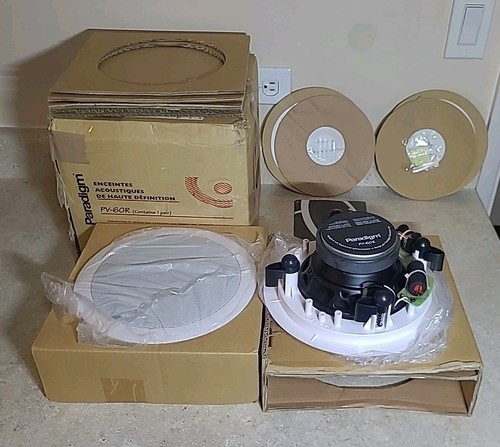 Paradigm PV-60R In Ceiling Speaker Pair 6.5” Driver - Picture 1 of 18