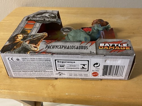 Jurassic World Pachycephalosaurus Battle Damage Action Figure “NEW” - Picture 5 of 9