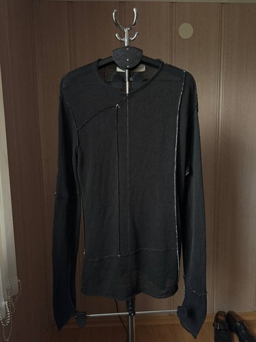 SUDADERA ISABEL BENENATO ITALIA 100% LINO ASIMÉTRICA MANGA LARGA TÚNICA TALLA L - Imagen 1 de 17