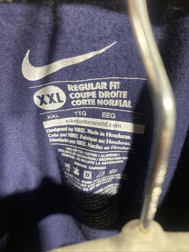 Nike Block Letter Spell Out T-Shirt Herren Gr. 2XL Blau Aktiv Sport Logo Sport - Bild 5 von 7