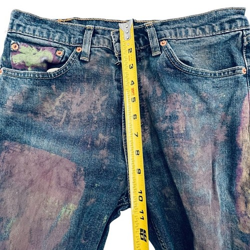 Vintage Levi 505 Herren 32x30 gerades Bein Sonderlackierung Denim Jeans 5 Pocket - Bild 12 von 12