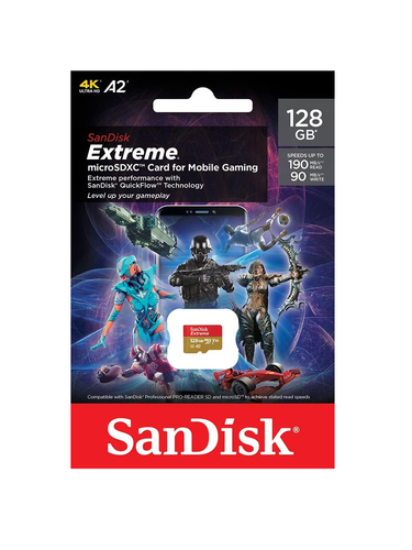 SanDisk Extreme microSDXC card for Mobile Gaming, SDSQXAA-128G-GN6GN, 3 Stück - Bild 4 von 5