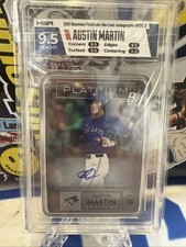 2021 Bowman Platinum AUSTIN MARTIN Die Cut Auto Prospect #PDC-2 HGA 9.5