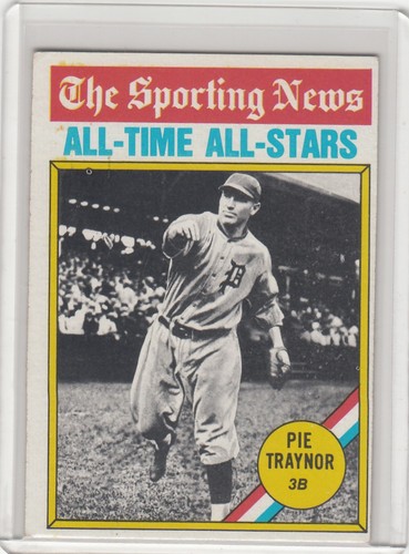 1976 Topps Baseball Card #343 Pie Traynor ATAS Pittsburgh Pirates - NrMt-Mt - Picture 1 of 2