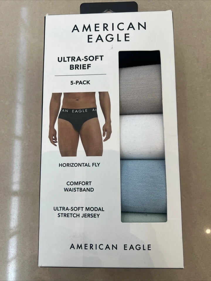 Paquete de 5 calzoncillos American Eagle XXL ultra suaves para hombre Foto 3 de 4