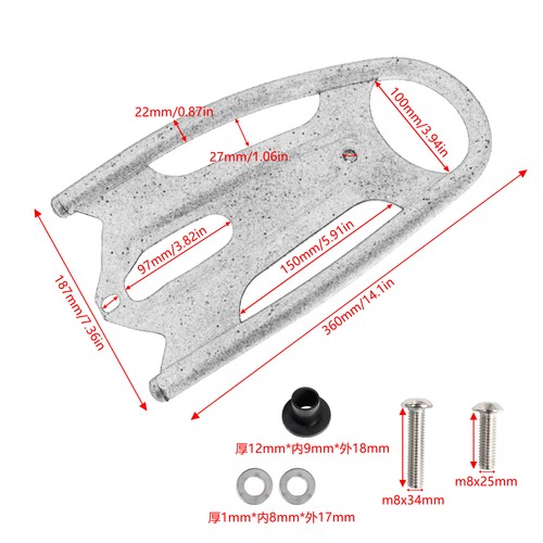 Rear Solo Luggage Rack Carrier For Kawasaki Vulcan S ABS CAFE SE 2015-2023 - Picture 2 of 24
