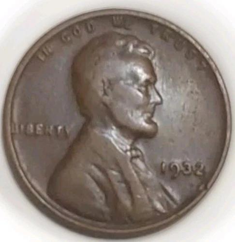 1932 (P) Lincoln Wheat Cent Very Fine Penny VF Free Post