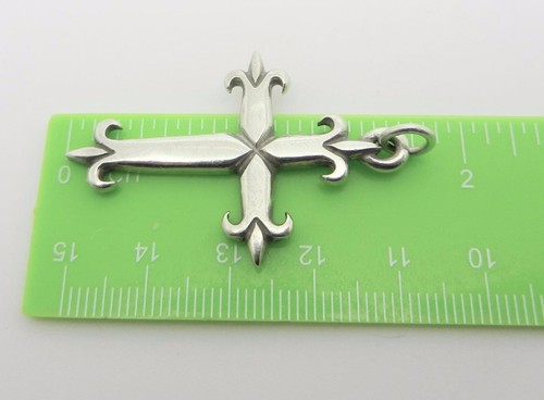 James Avery Retired Sterling Silver Fleuree Cross Pendant - LB-C1813 - Picture 4 of 6